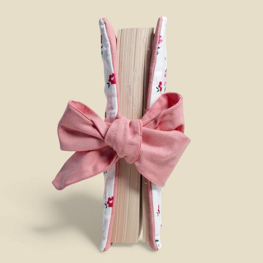 Buchschutz Rosa Blüten