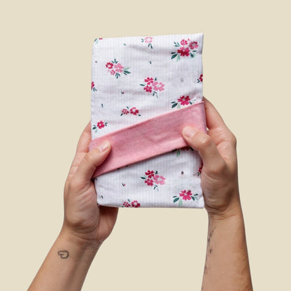 Buchschutz Rosa Blüten