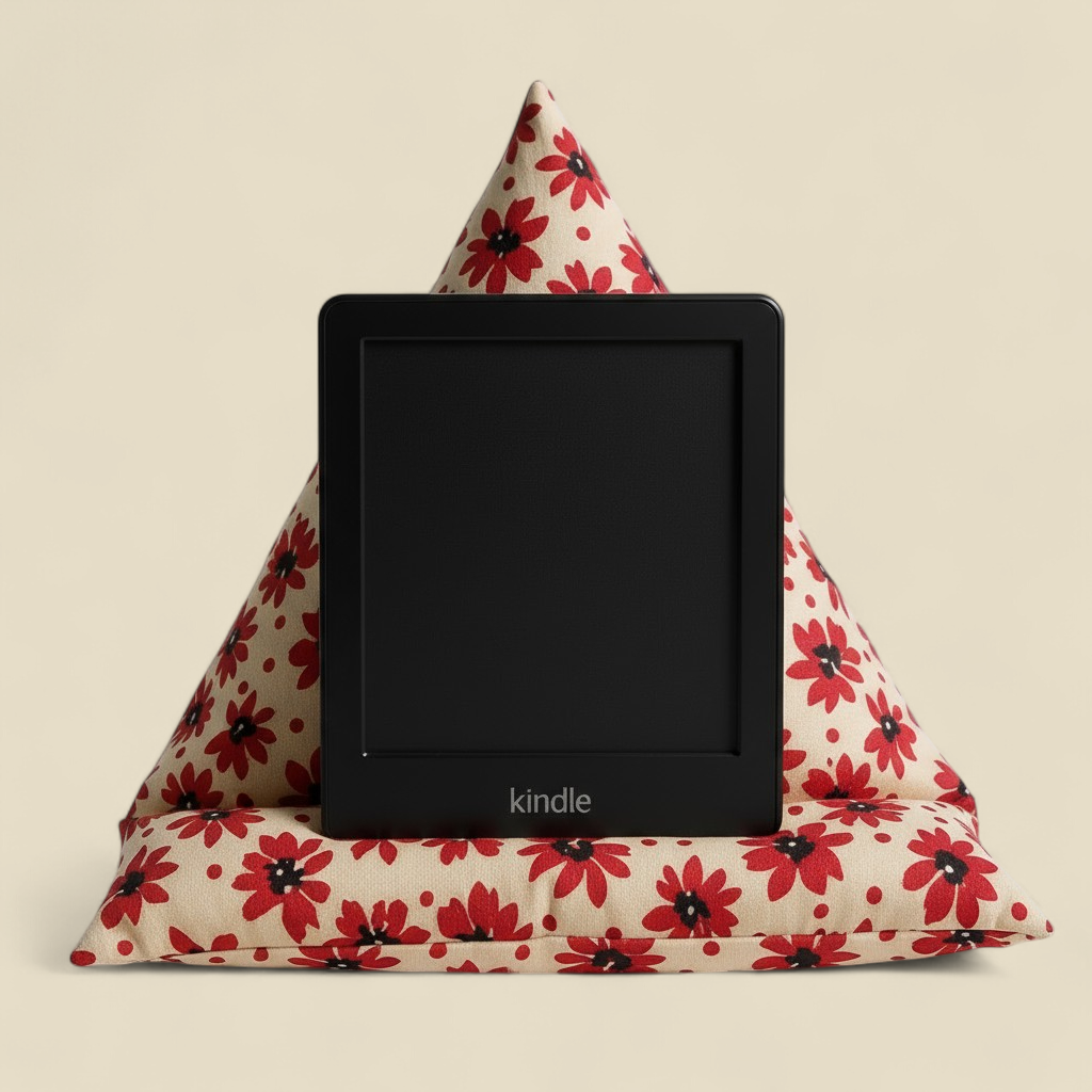 E-Reader-Kissen Blüten Kunst