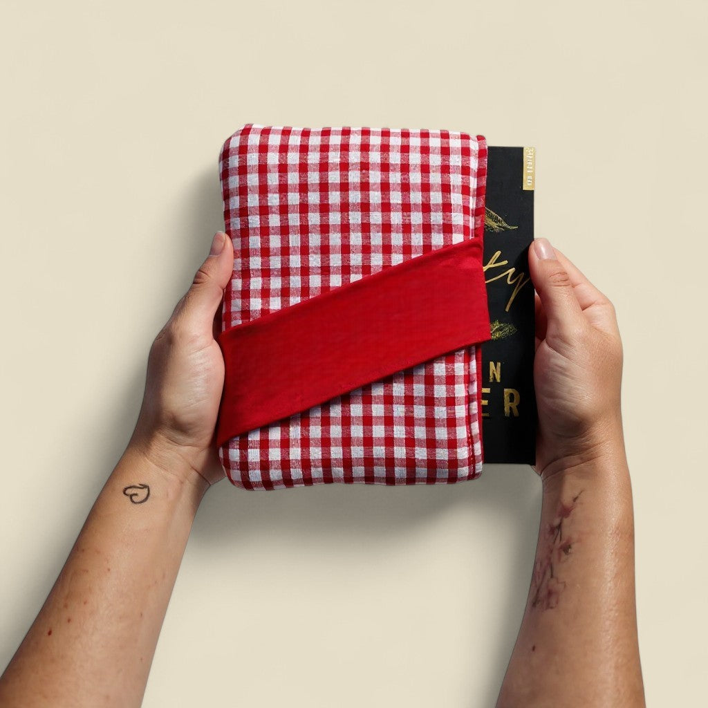 Buchtasche Karos